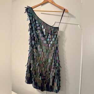 Blue Sequin Sparkly Dress